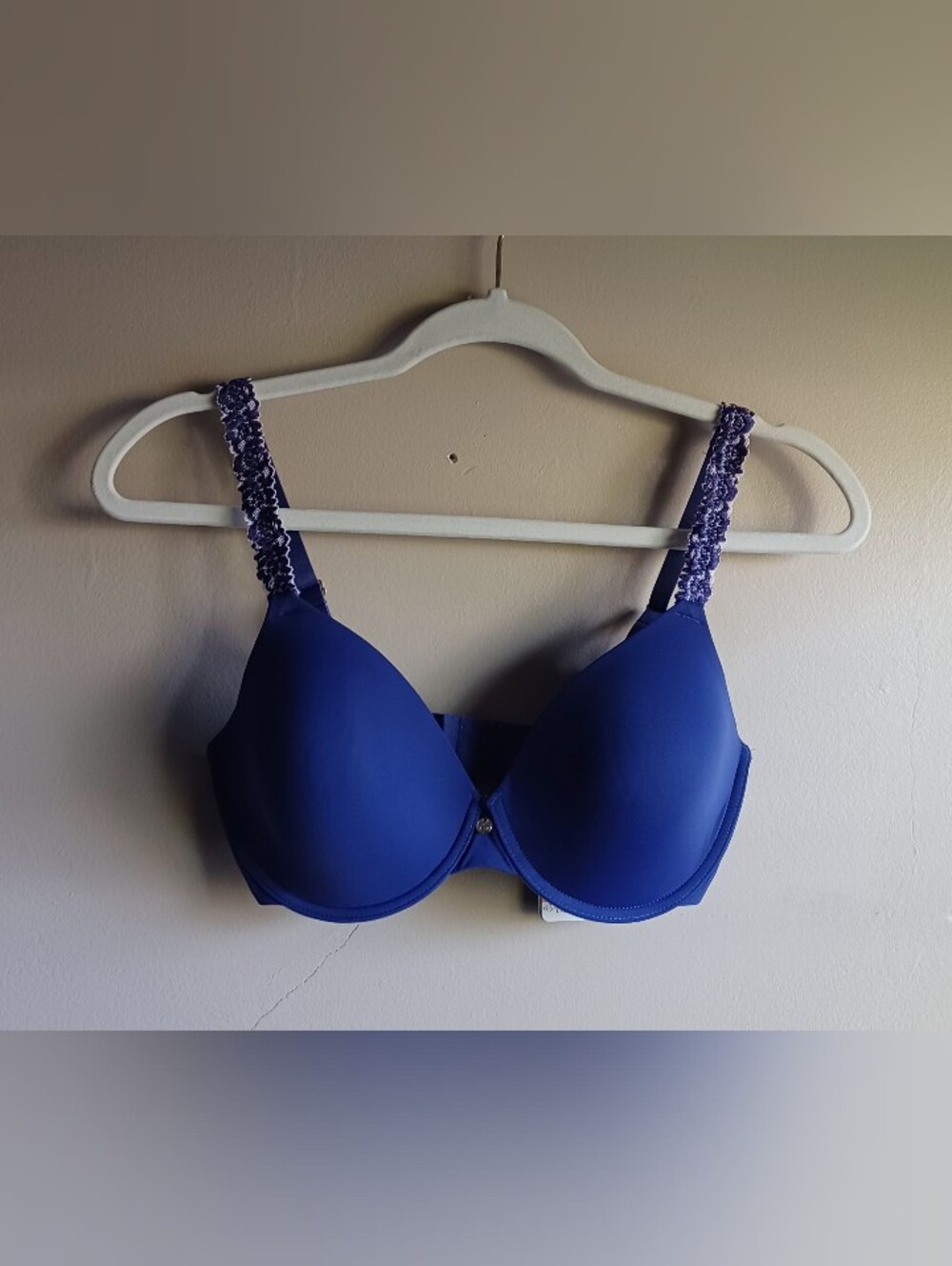 NWT NATORI Pure Luxe Fit Bra In Blue  32DD